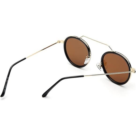 OKH Sunglasses for Women Men, Round Frame, Vintage Cute Classic Sun Glasses, Out - Picture 7 of 7